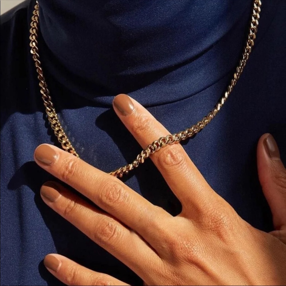 Gold Cuban Link Chain Necklace